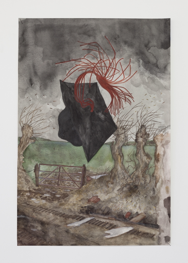 Peter&amp;nbsp;W&amp;auml;chtler
Untitled, 2014
watercolor and pencil on paper
28 1/4 x 19 in (71.8 x 48.3 cm)
PW001