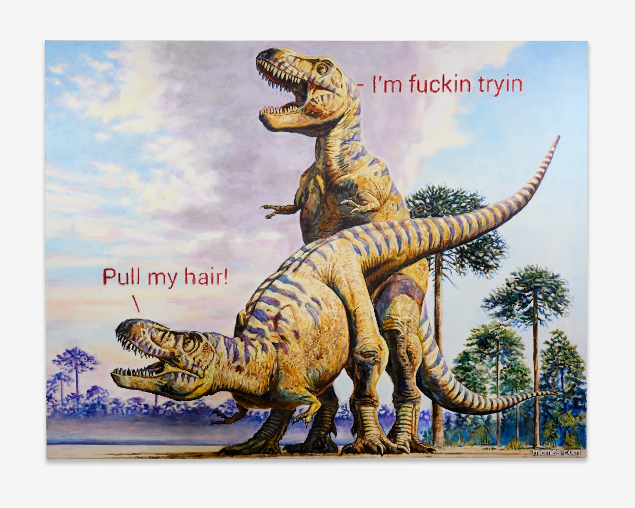 Christine&amp;nbsp;Wang
Dinosaur, 2020
acrylic on canvas
84 x 108 in (213.4 x 274.3 cm)
CW164
