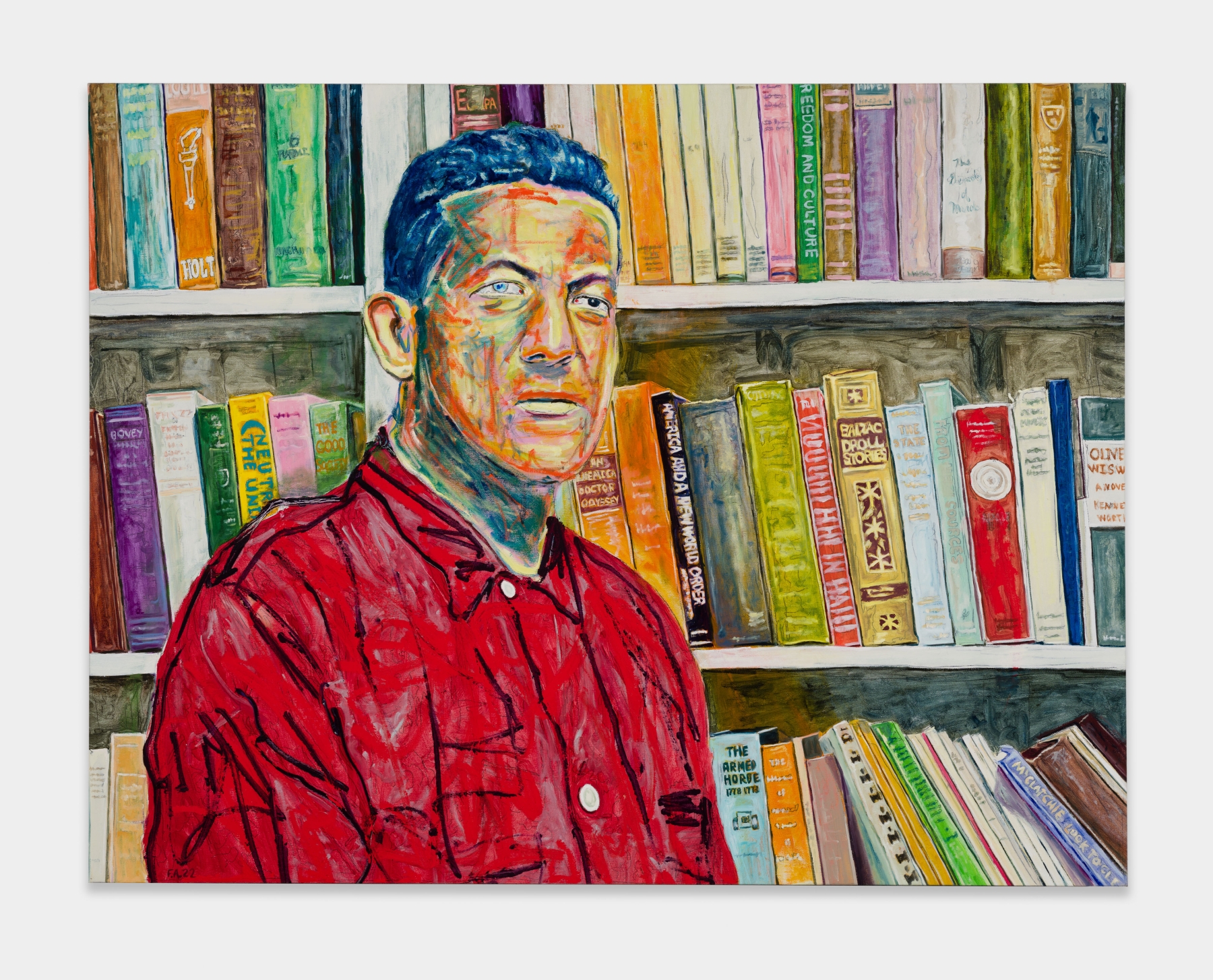 Farley Aguilar, Man with Books, 2022

800px