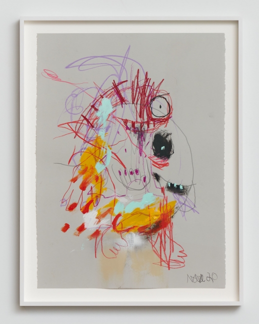 Robert&amp;nbsp;Nava
Ghost with Two Shadows, 2020
acrylic, crayon, and grease pencil on paper
30 x 22 in (76.2 x 55.9 cm)
RN125
&amp;nbsp;