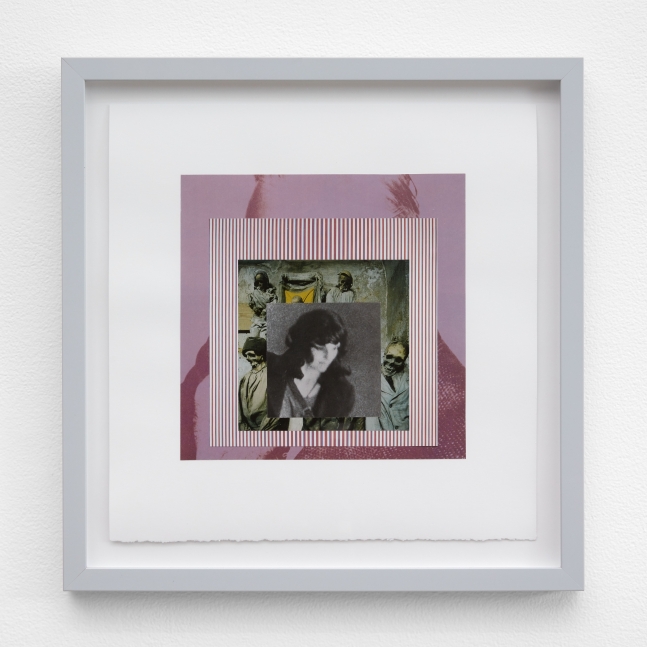 William E. Jones
Homage to the Square 11 (Andy Warhol&amp;mdash;Bridget Riley&amp;mdash;catacombs&amp;mdash;Patty Hearst), 2019
collage
15 x 15 in (38.1 x 38.1 cm)
WEJ001