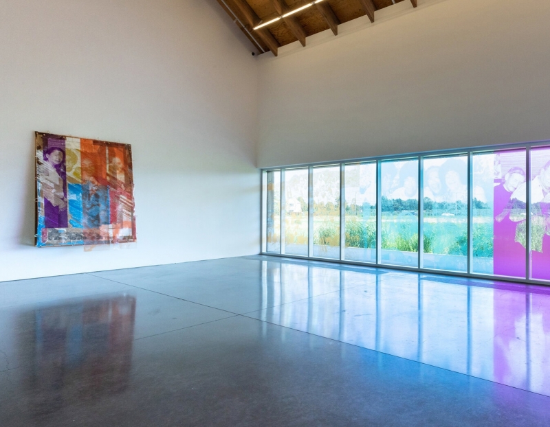 install view of Tomashi Jackson's "The Land Claim" at the Parrish Art Museum