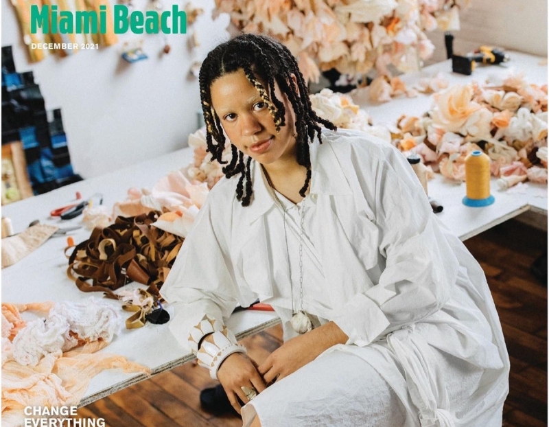 photo of Tau Lewis Featured on the Cover of Art Basel Magazine