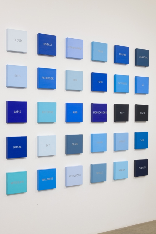 Cynthia Daignault, "Blues," installation view, 2018.