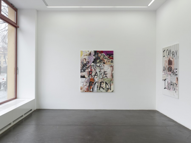 Actions Speak Louder Than Fonts, Installation view at Galerie Nagel Draxer, 2017