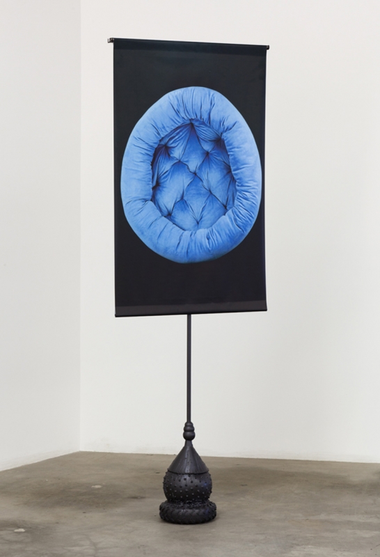 "Blue Pillow with Stand," 2013