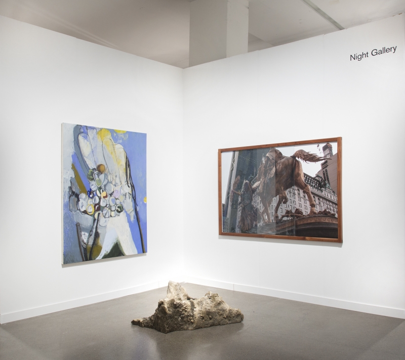 Installation view at Independent New York, 2019, alongside Hang Bing and Rose Marcus.