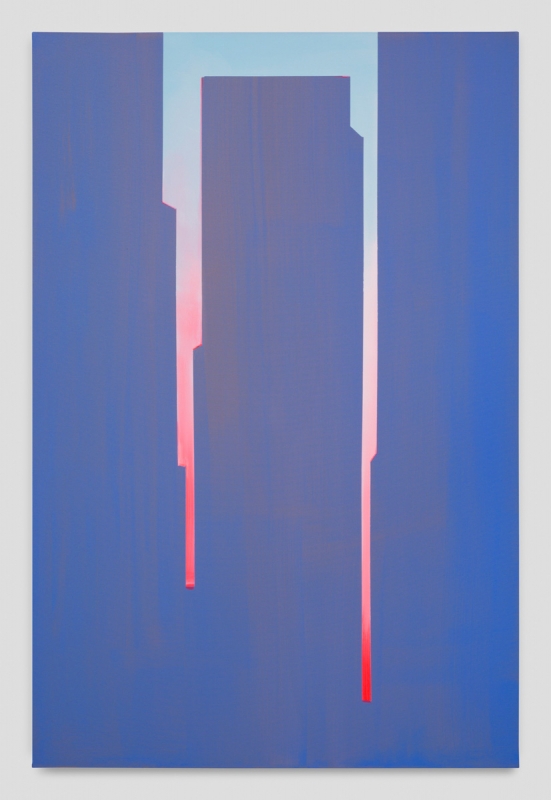 "In Absentia (Smalt Blue - Luminous Pink)," 2017
