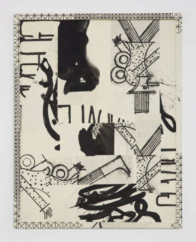 David Korty, "Paper Frames #6," 2015, ink and silkscreen on panel