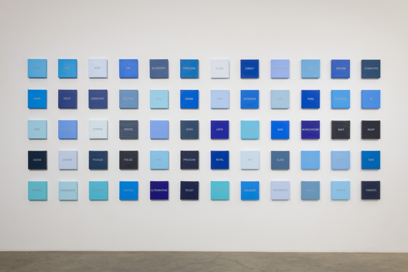 Cynthia Daignault,"Blues," installation view at Night Gallery, 2018.