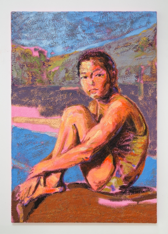Claire Tabouret, "The Swimmer," 2019.