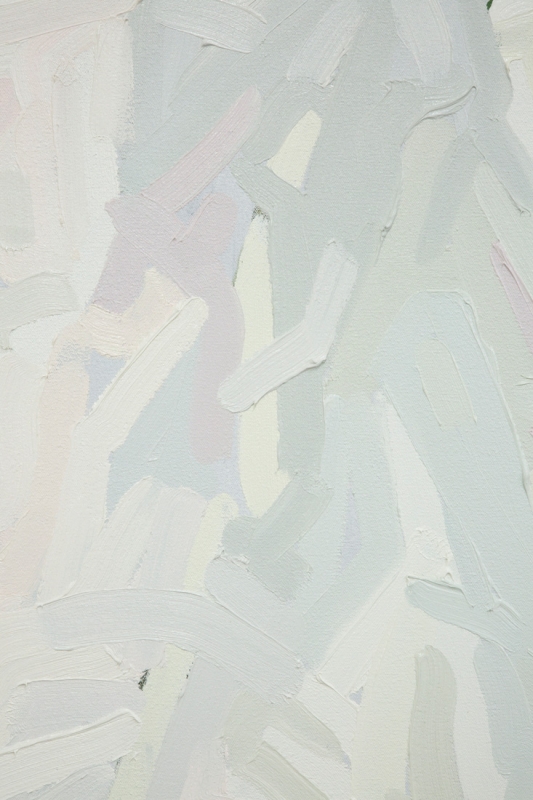 "Mt. Wilson (White, Yellow, Pink, Green, Gray)," 2015. Detail.