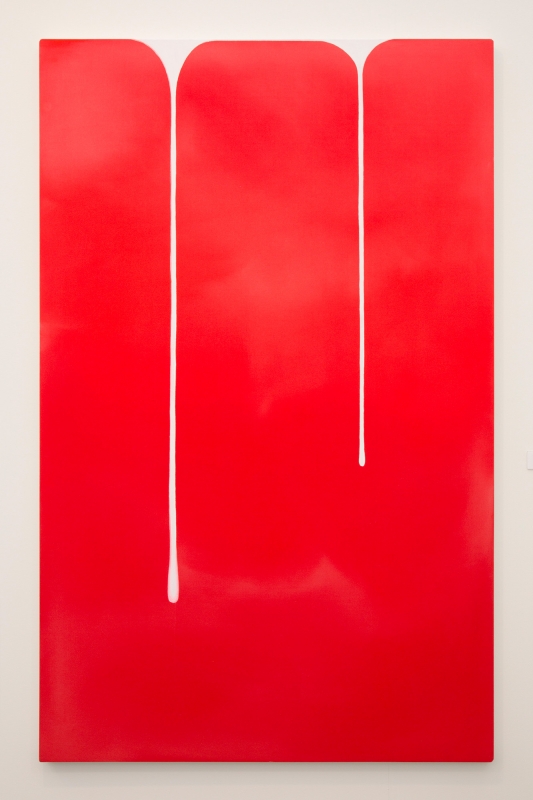 "Spill (Red-White)," 2018