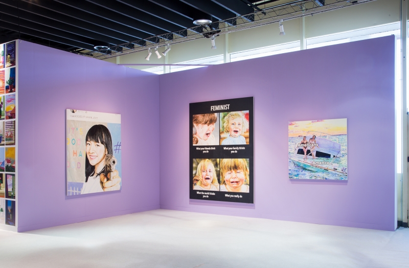 Meme Girl, installation view, The Armory Show, 2020.