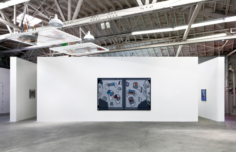 Installation view, Cogwheels Carved in Wood, 2014.