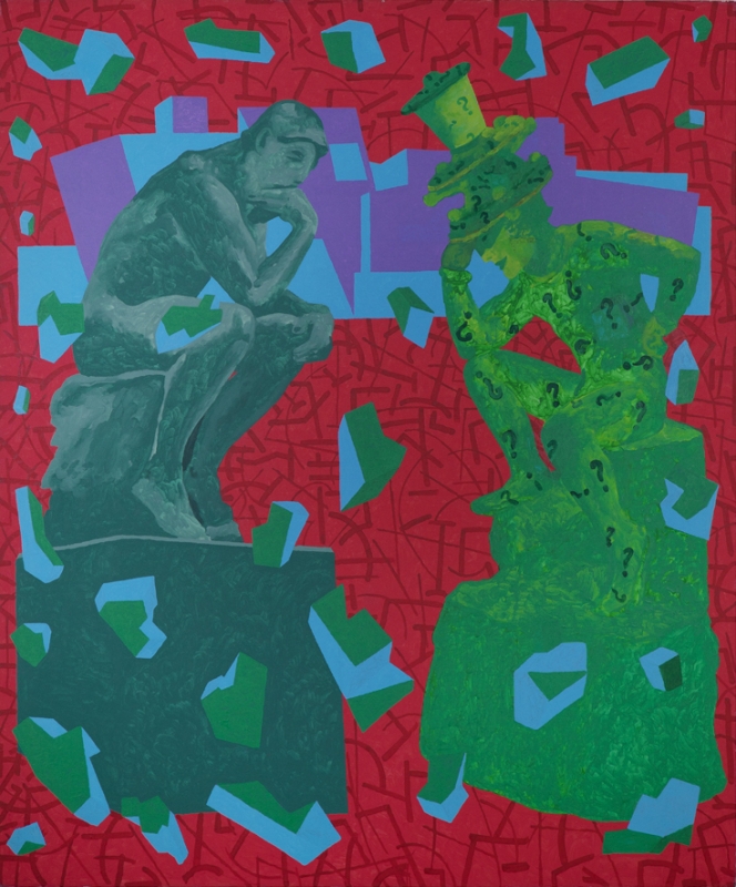 Derek Boshier, "The Los Angeles Art Collectors - Mr + Mrs Rodin-Riddler," 2013