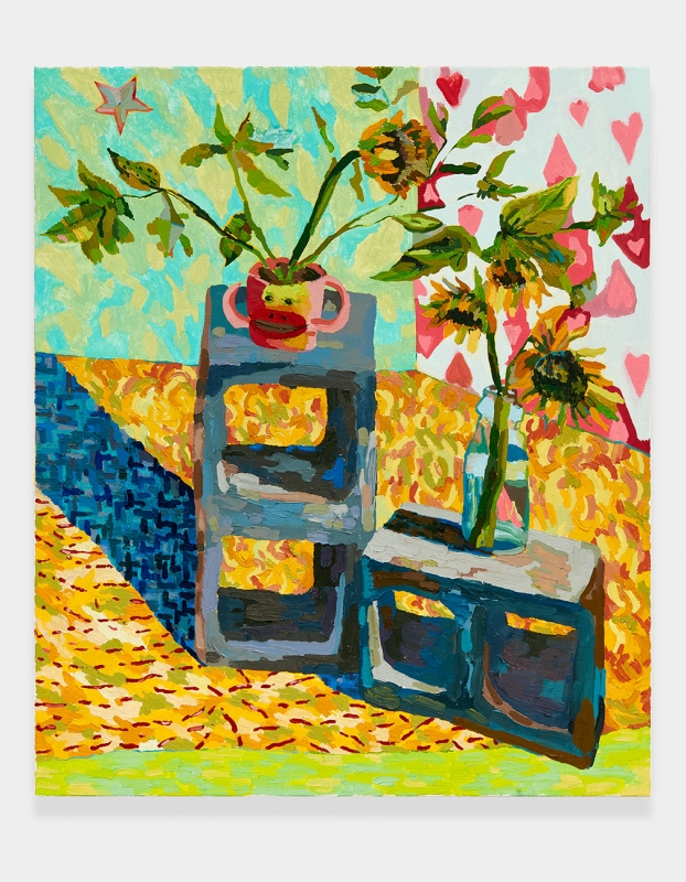 &quot;Monkey Vase and Sunflower,&quot; 2015.