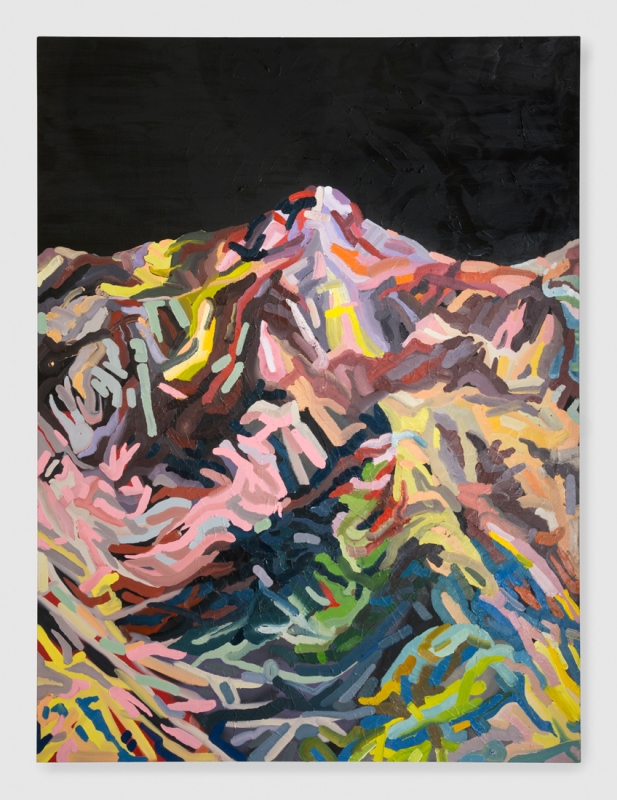"Mt. Wilson (Lavender, Pink, Grey, Blue, Black)," 2015.