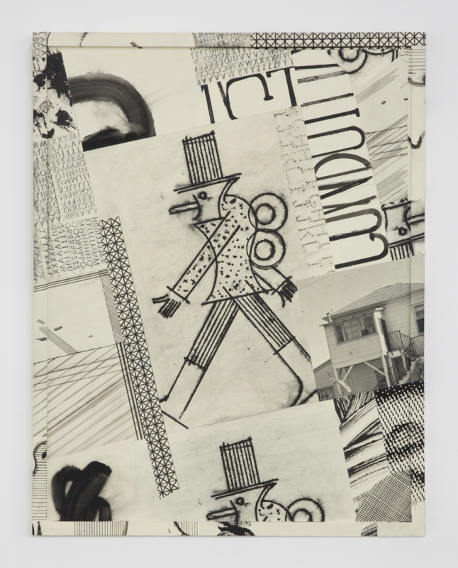 David Korty, "Paper Frames #2," 2015, ink and silkscreen on panel
