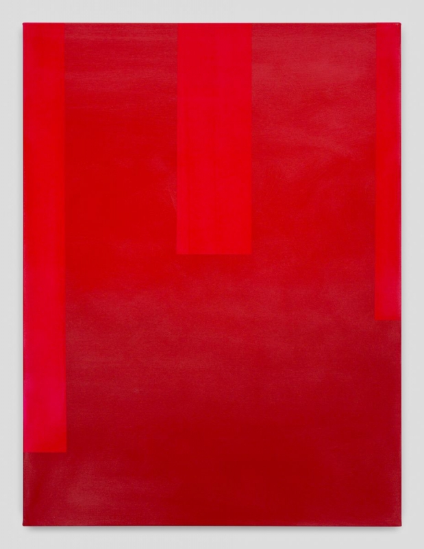 Wanda Koop, "In Absentia (Carmine Red-Pure Red)," 2017