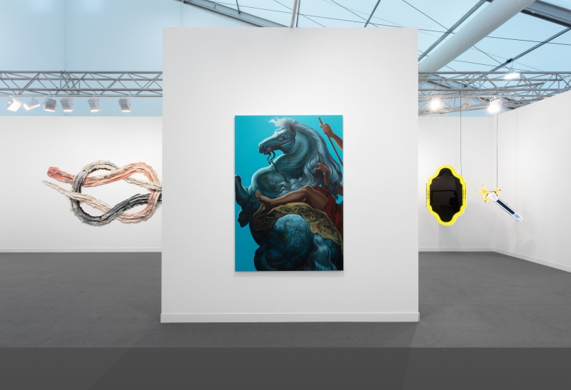 Installation view at Frieze London, 2021.