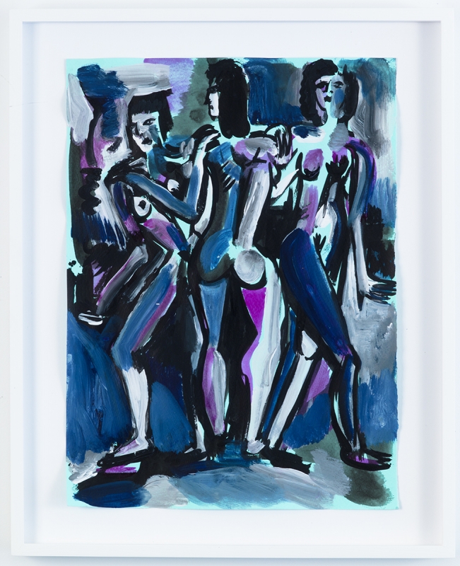 "Three Graces Blue," 2015
