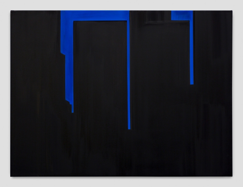 "In Absentia (Tar Black - Deep Blue)," 2017