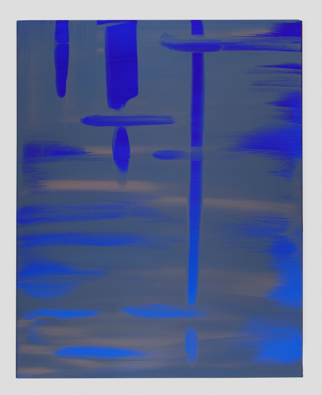 Wanda Koop, "Reflect (Ultramarine Deep-Ash Blue)," 2018