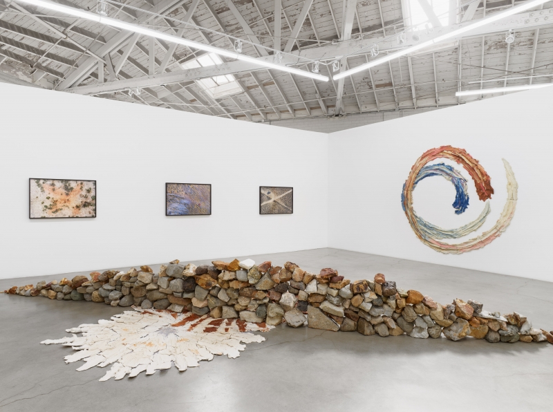 Spiraling Open and Closed Like an Aperture, installation view, 2020.